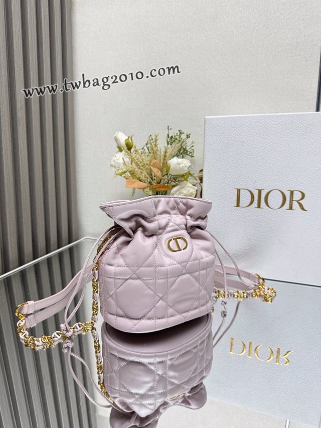 Dior专柜2025新款迪奥顶级原单迷你抽绳水桶包 djfk1196